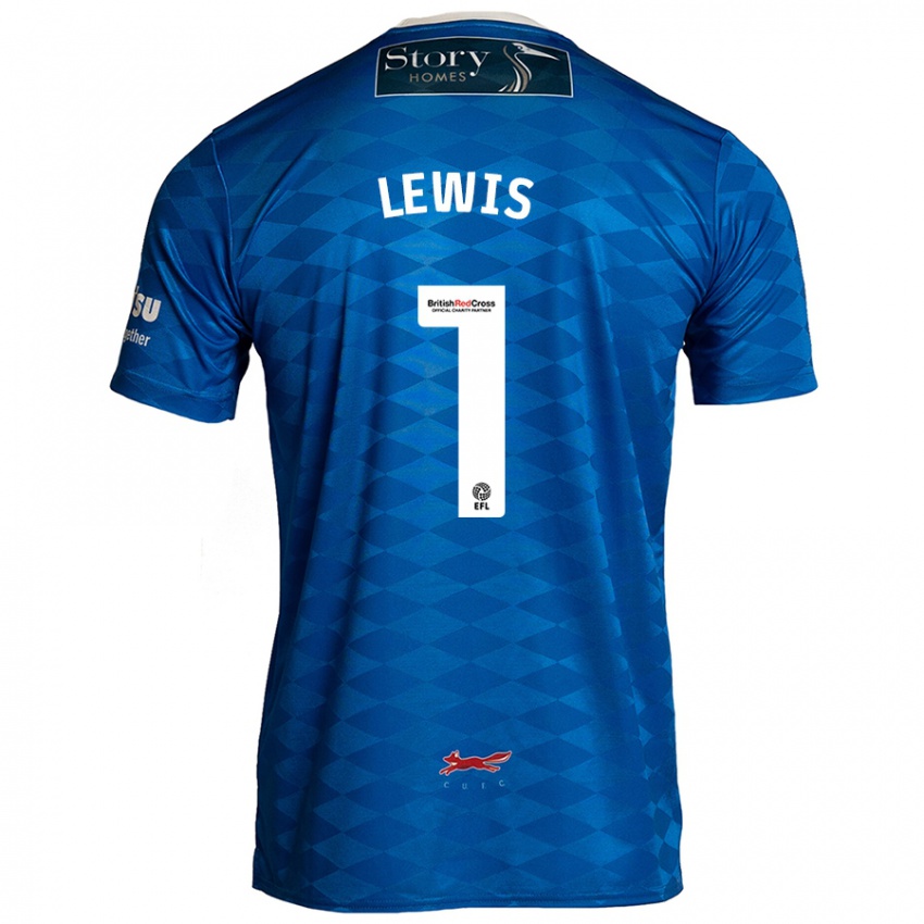 Niño Camiseta Harry Lewis #1 Azul 1ª Equipación 2024/25 La Camisa Perú