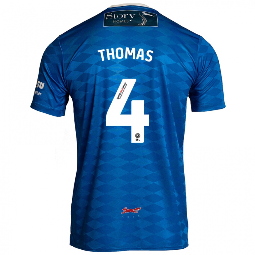 Niño Camiseta Terell Thomas #4 Azul 1ª Equipación 2024/25 La Camisa Perú