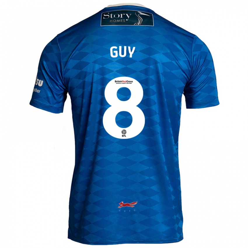 Niño Camiseta Callum Guy #8 Azul 1ª Equipación 2024/25 La Camisa Perú