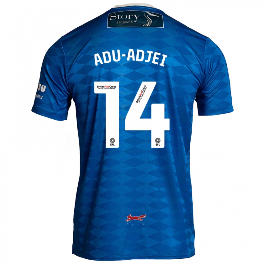 Niño Camiseta Daniel Adu-Adjei #14 Azul 1ª Equipación 2024/25 La Camisa Perú