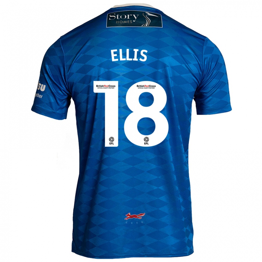 Niño Camiseta Jack Ellis #18 Azul 1ª Equipación 2024/25 La Camisa Perú