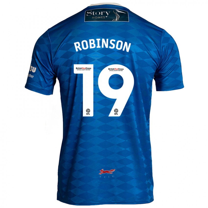 Niño Camiseta Jack Robinson #19 Azul 1ª Equipación 2024/25 La Camisa Perú