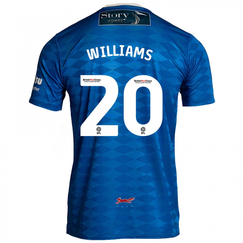 Niño Camiseta Ben Williams #20 Azul 1ª Equipación 2024/25 La Camisa Perú