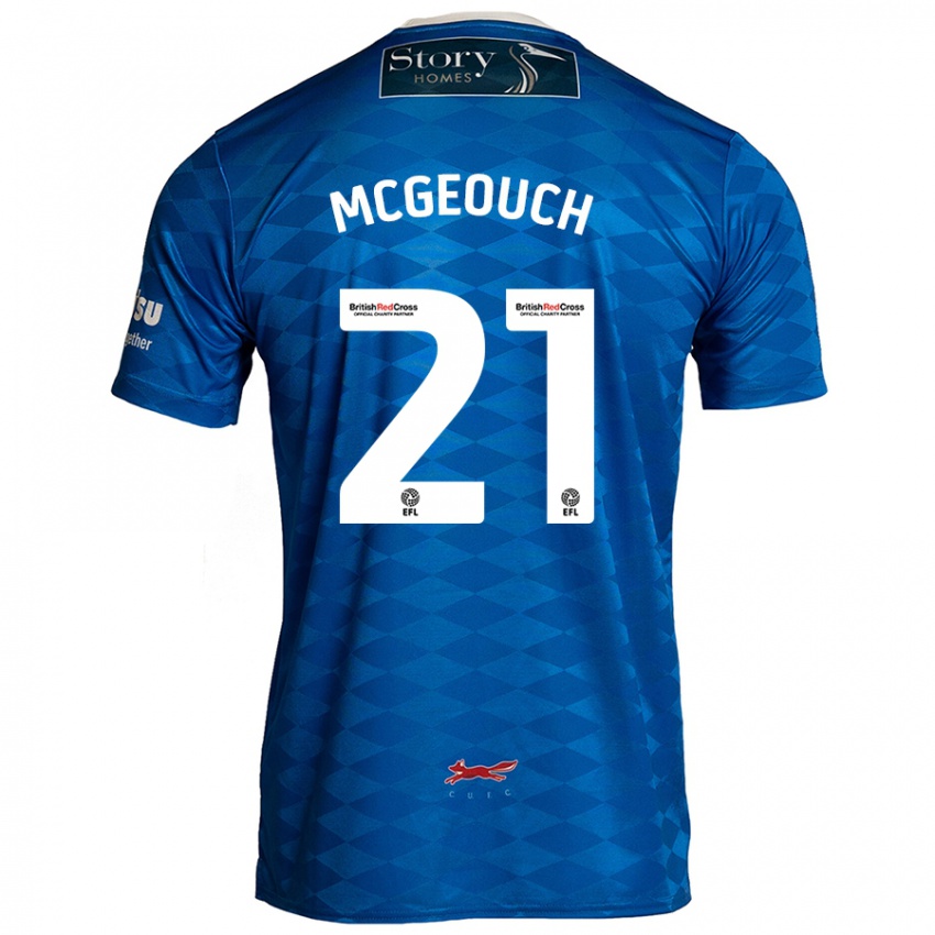 Niño Camiseta Dylan Mcgeouch #21 Azul 1ª Equipación 2024/25 La Camisa Perú