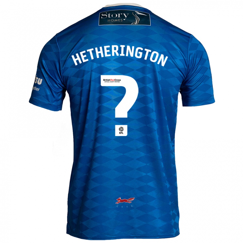 Niño Camiseta Sam Hetherington #0 Azul 1ª Equipación 2024/25 La Camisa Perú