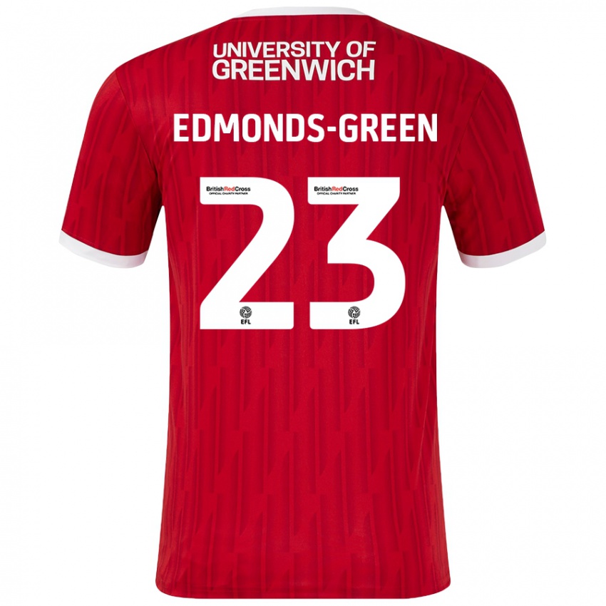 Niño Camiseta Rarmani Edmonds-Green #23 Rojo Blanco 1ª Equipación 2024/25 La Camisa Perú