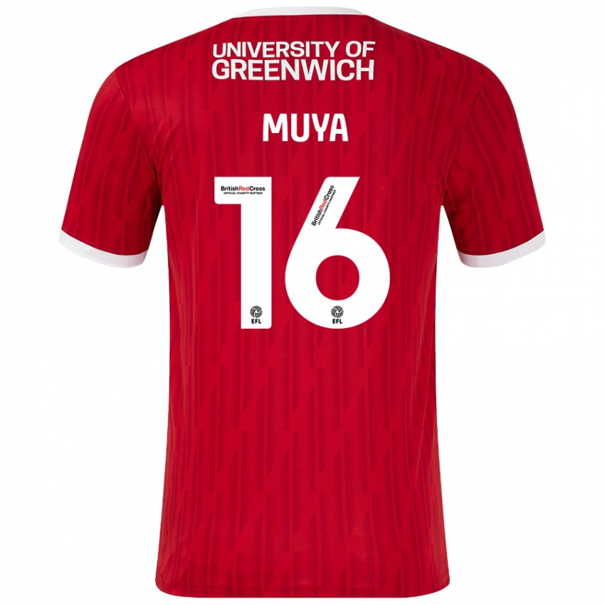 Niño Camiseta Karin Muya #16 Rojo Blanco 1ª Equipación 2024/25 La Camisa Perú