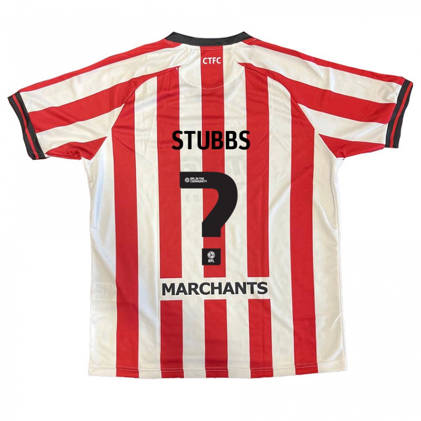 Niño Camiseta Sam Stubbs #0 Rojo Blanco 1ª Equipación 2024/25 La Camisa Perú