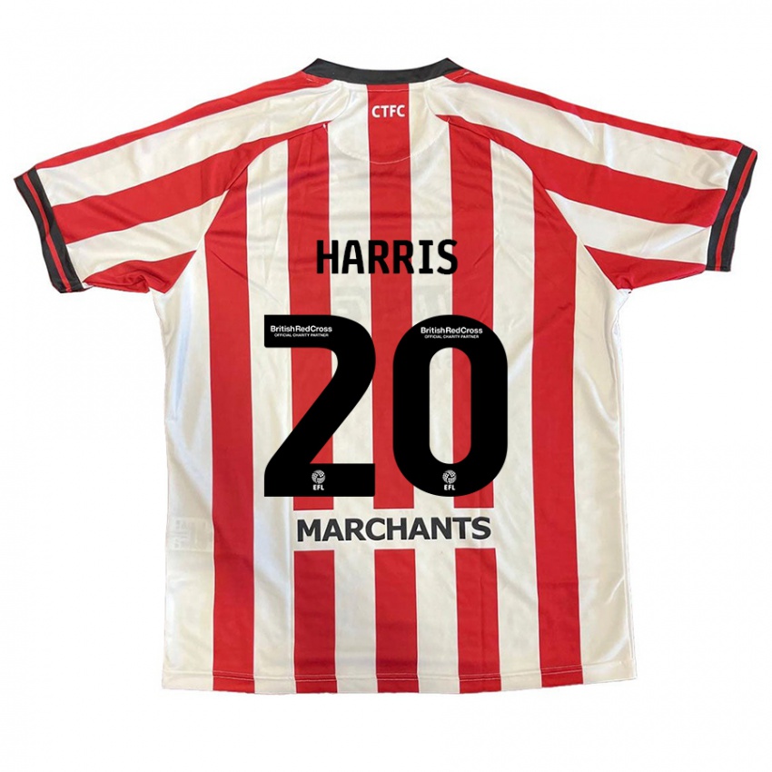 Niño Camiseta Max Harris #20 Rojo Blanco 1ª Equipación 2024/25 La Camisa Perú