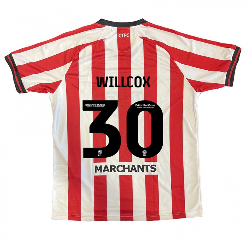 Niño Camiseta Freddy Willcox #30 Rojo Blanco 1ª Equipación 2024/25 La Camisa Perú