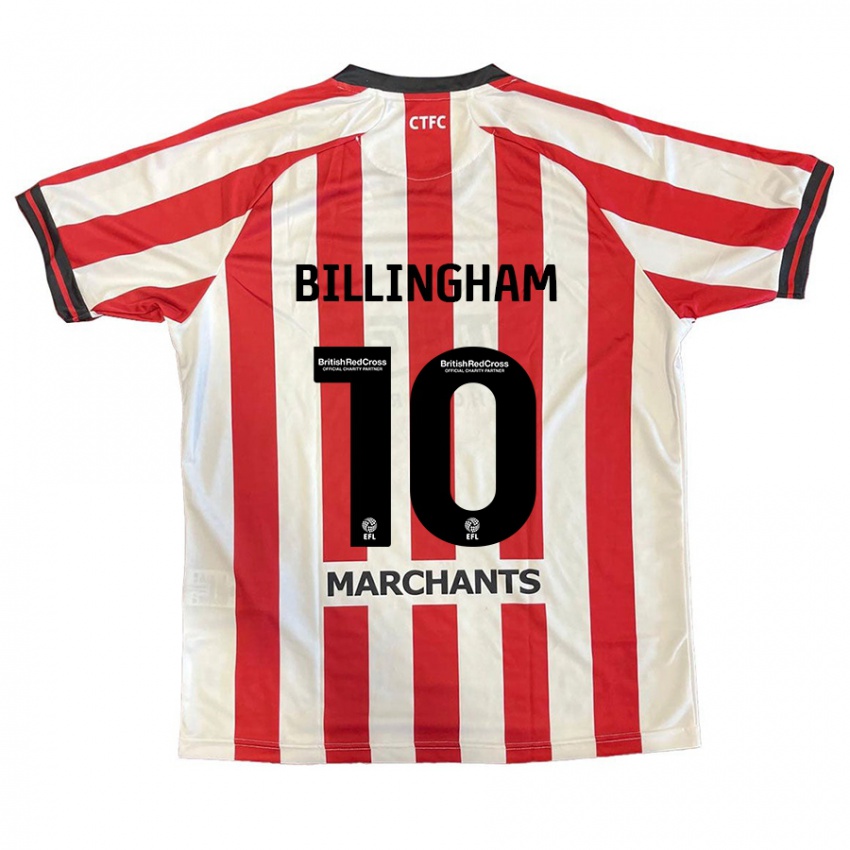 Niño Camiseta Lily Billingham #10 Rojo Blanco 1ª Equipación 2024/25 La Camisa Perú