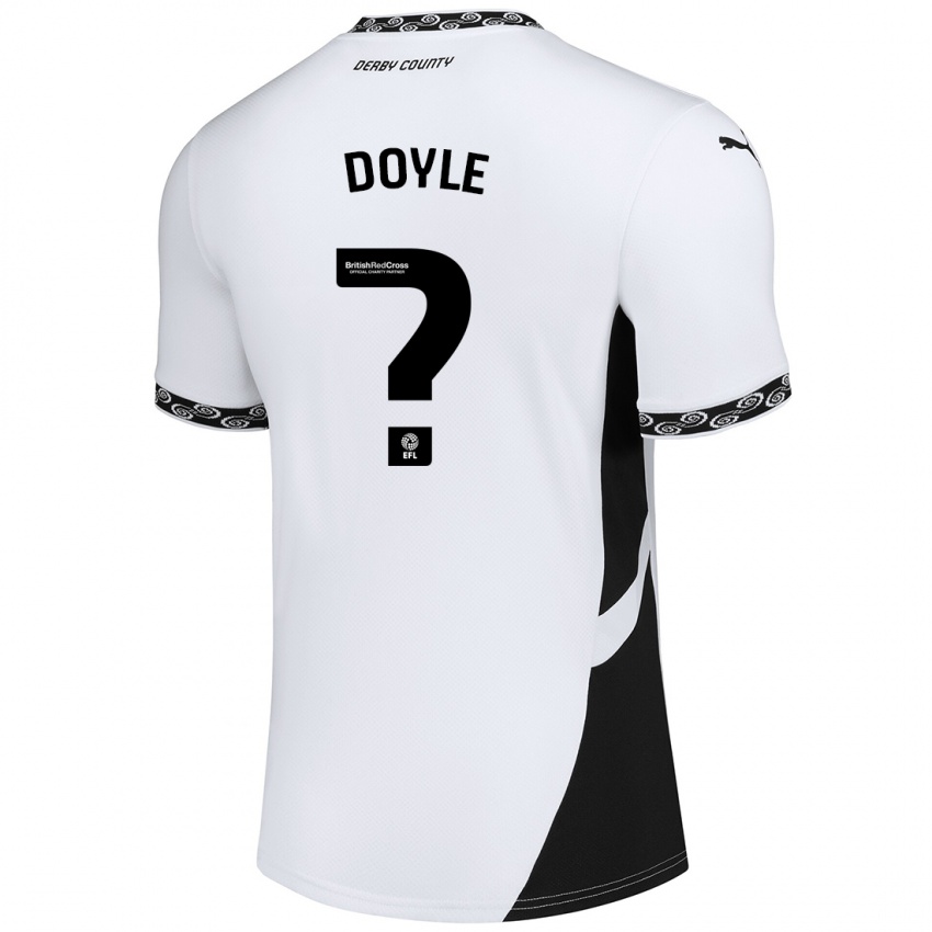 Niño Camiseta Aj Doyle #0 Blanco Negro 1ª Equipación 2024/25 La Camisa Perú