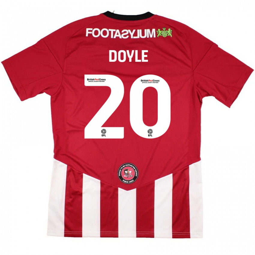 Niño Camiseta Kamari Doyle #20 Rojo Blanco 1ª Equipación 2024/25 La Camisa Perú