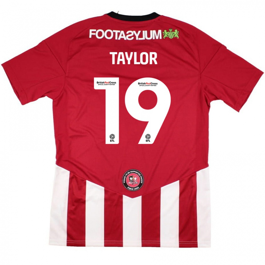 Niño Camiseta Mollie Taylor #19 Rojo Blanco 1ª Equipación 2024/25 La Camisa Perú