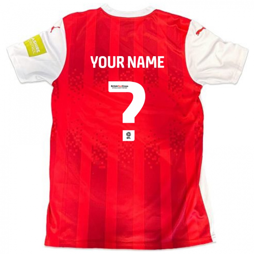 Niño Camiseta Su Nombre #0 Rojo Blanco 1ª Equipación 2024/25 La Camisa Perú