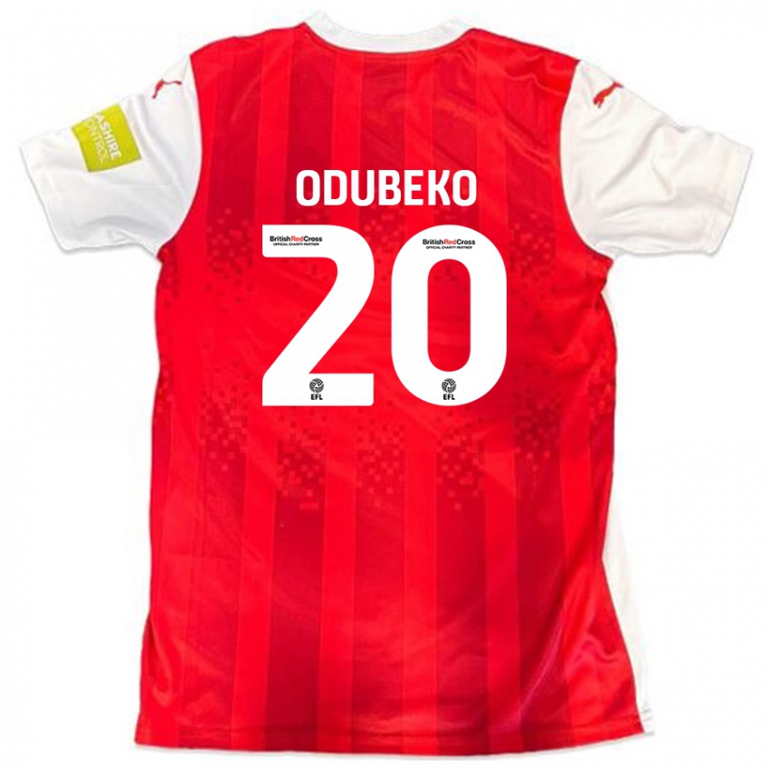 Niño Camiseta Mipo Odubeko #20 Rojo Blanco 1ª Equipación 2024/25 La Camisa Perú