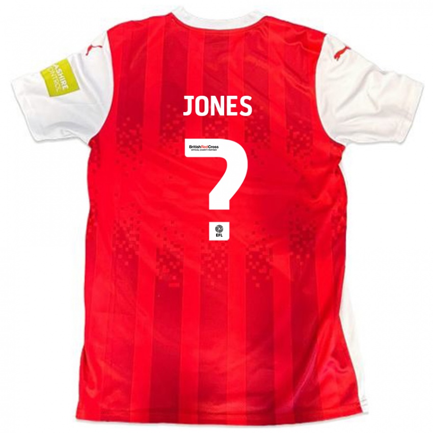 Niño Camiseta Billy Jones #0 Rojo Blanco 1ª Equipación 2024/25 La Camisa Perú