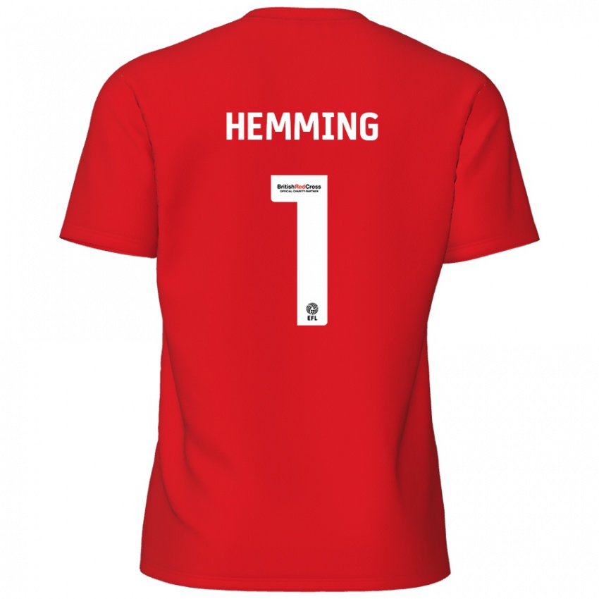 Niño Camiseta Zach Hemming #1 Rojo 1ª Equipación 2024/25 La Camisa Perú