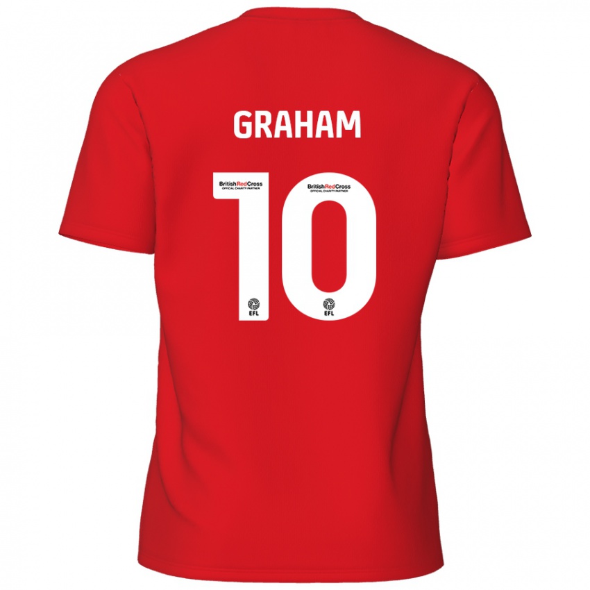 Niño Camiseta Jordan Graham #10 Rojo 1ª Equipación 2024/25 La Camisa Perú