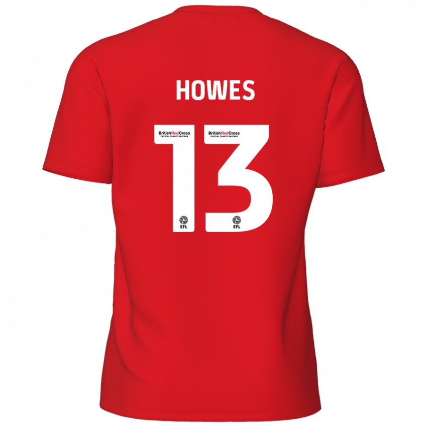 Niño Camiseta Sam Howes #13 Rojo 1ª Equipación 2024/25 La Camisa Perú