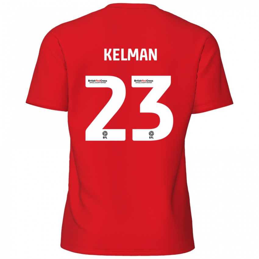 Niño Camiseta Charlie Kelman #23 Rojo 1ª Equipación 2024/25 La Camisa Perú