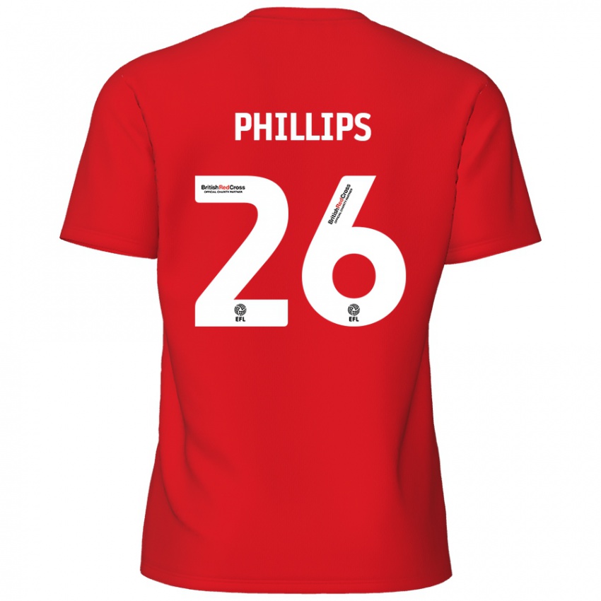 Niño Camiseta Noah Phillips #26 Rojo 1ª Equipación 2024/25 La Camisa Perú