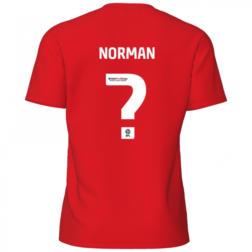 Niño Camiseta Freddie Norman #0 Rojo 1ª Equipación 2024/25 La Camisa Perú