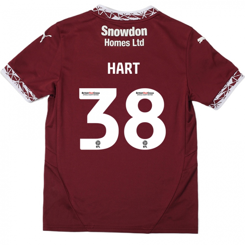 Niño Camiseta Jamari Hart #38 Borgoña 1ª Equipación 2024/25 La Camisa Perú