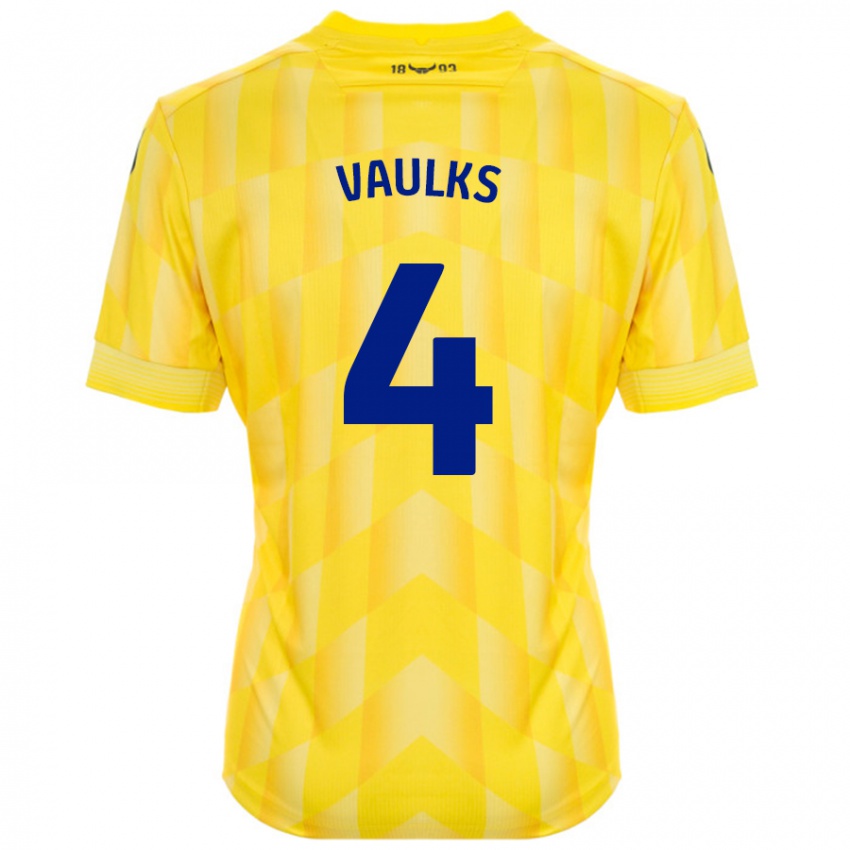 Niño Camiseta Will Vaulks #4 Amarillo 1ª Equipación 2024/25 La Camisa Perú