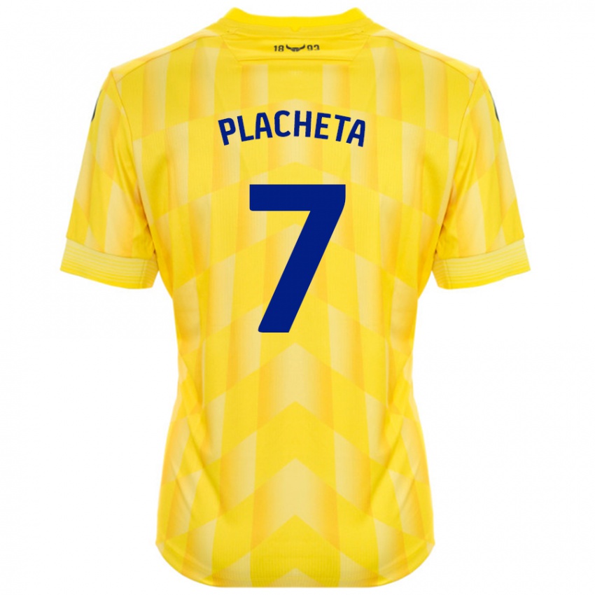 Niño Camiseta Przemyslaw Placheta #7 Amarillo 1ª Equipación 2024/25 La Camisa Perú