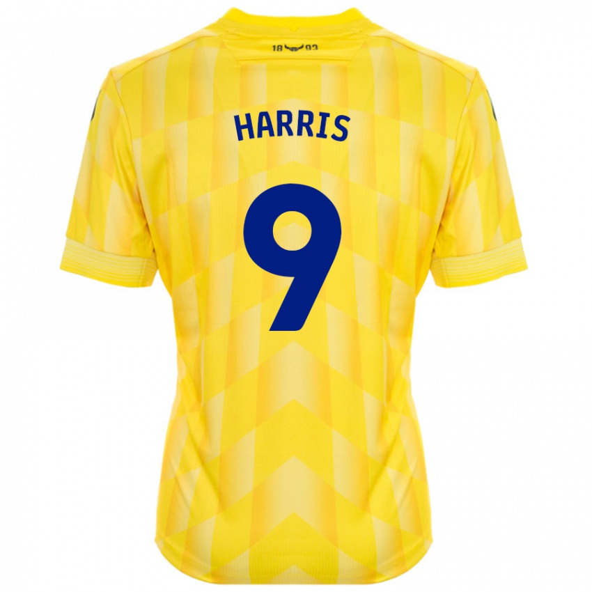 Niño Camiseta Mark Harris #9 Amarillo 1ª Equipación 2024/25 La Camisa Perú