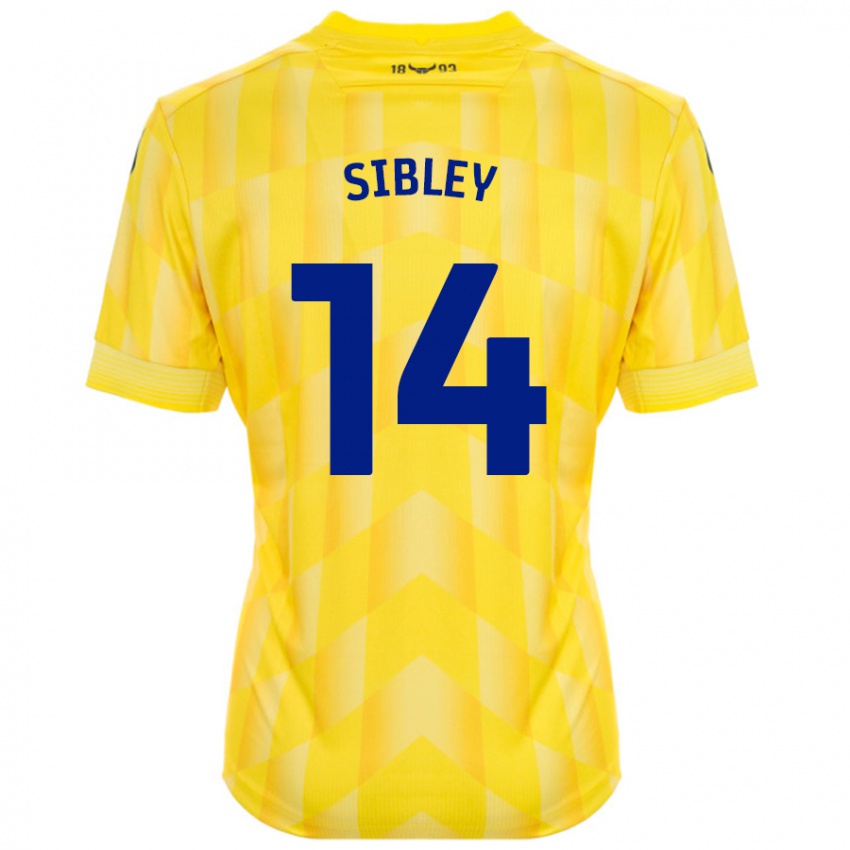 Niño Camiseta Louie Sibley #14 Amarillo 1ª Equipación 2024/25 La Camisa Perú