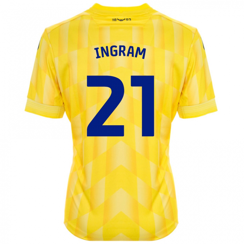 Niño Camiseta Matt Ingram #21 Amarillo 1ª Equipación 2024/25 La Camisa Perú