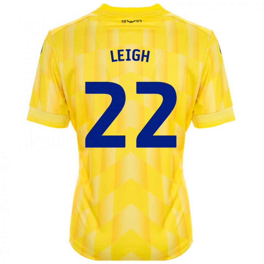 Niño Camiseta Greg Leigh #22 Amarillo 1ª Equipación 2024/25 La Camisa Perú