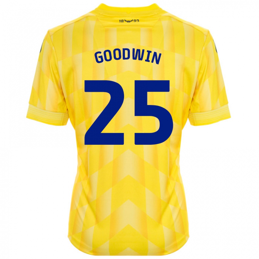 Niño Camiseta Will Goodwin #25 Amarillo 1ª Equipación 2024/25 La Camisa Perú