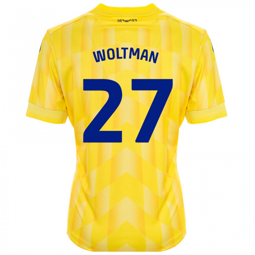 Niño Camiseta Max Woltman #27 Amarillo 1ª Equipación 2024/25 La Camisa Perú