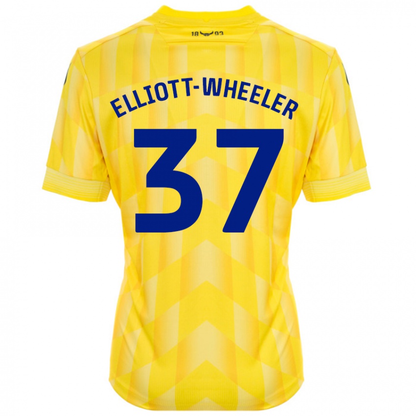 Niño Camiseta Aidan Elliott-Wheeler #37 Amarillo 1ª Equipación 2024/25 La Camisa Perú