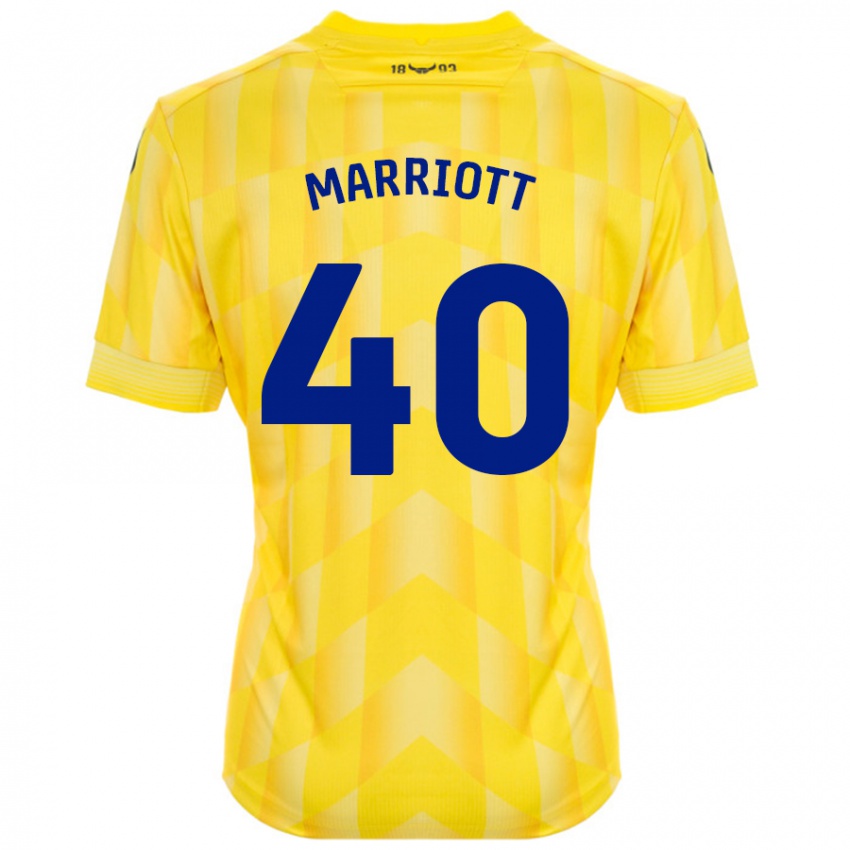 Niño Camiseta Monty Marriott #40 Amarillo 1ª Equipación 2024/25 La Camisa Perú