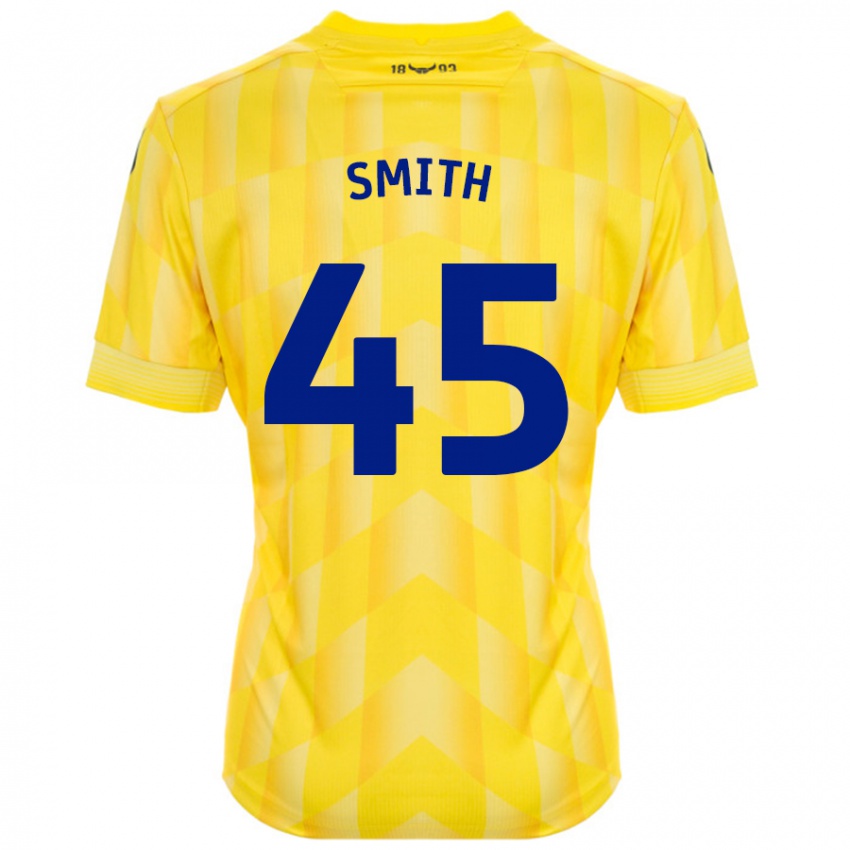 Niño Camiseta Max Smith #45 Amarillo 1ª Equipación 2024/25 La Camisa Perú