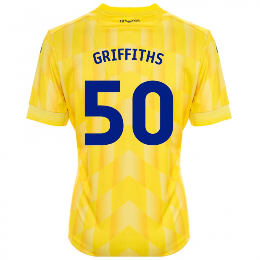 Niño Camiseta Louis Griffiths #50 Amarillo 1ª Equipación 2024/25 La Camisa Perú