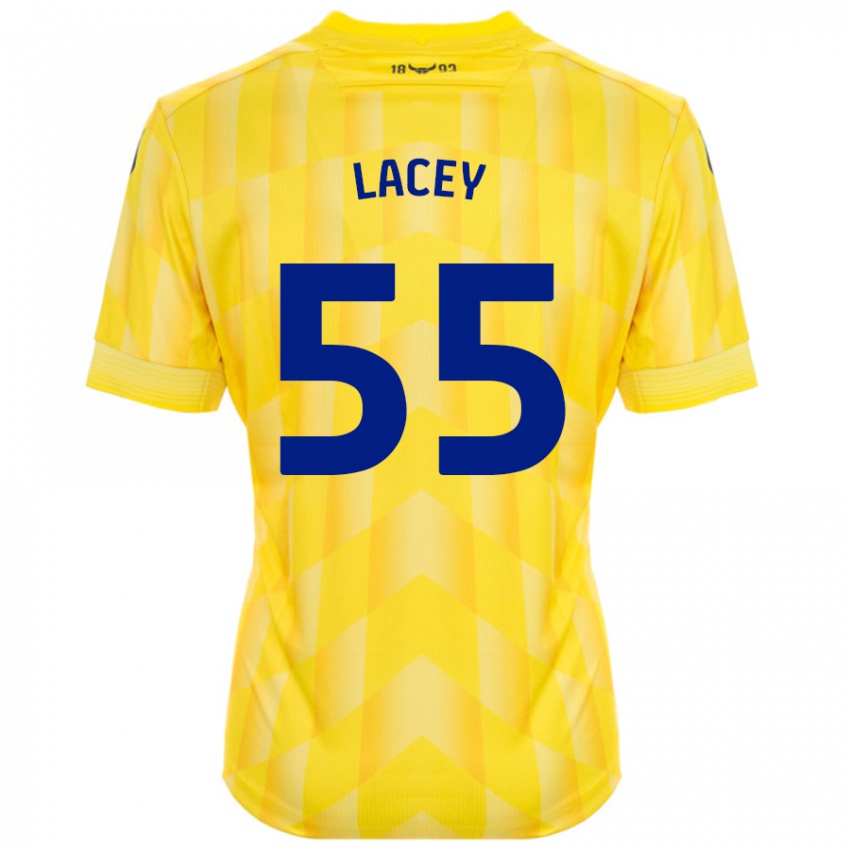 Niño Camiseta Aaron Lacey #55 Amarillo 1ª Equipación 2024/25 La Camisa Perú