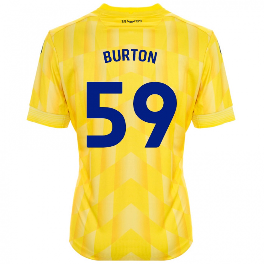 Niño Camiseta Kasway Burton #59 Amarillo 1ª Equipación 2024/25 La Camisa Perú