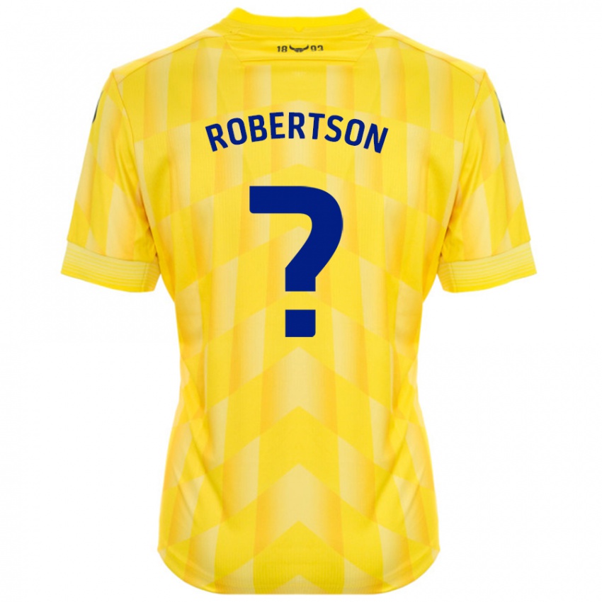 Niño Camiseta Maddie Robertson #0 Amarillo 1ª Equipación 2024/25 La Camisa Perú