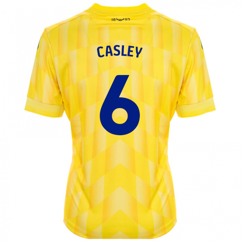 Niño Camiseta Riva Casley #6 Amarillo 1ª Equipación 2024/25 La Camisa Perú