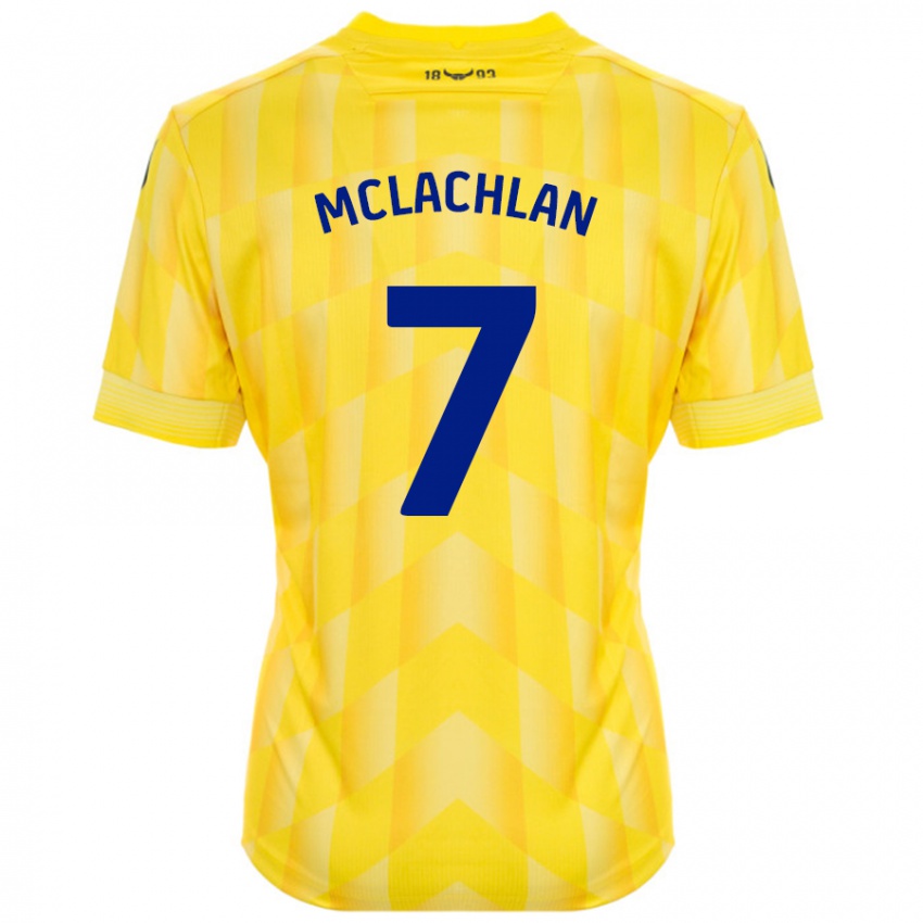 Niño Camiseta Daisy Mclachlan #7 Amarillo 1ª Equipación 2024/25 La Camisa Perú