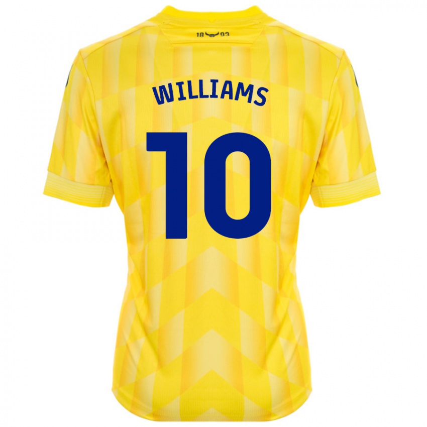 Niño Camiseta Cheryl Williams #10 Amarillo 1ª Equipación 2024/25 La Camisa Perú