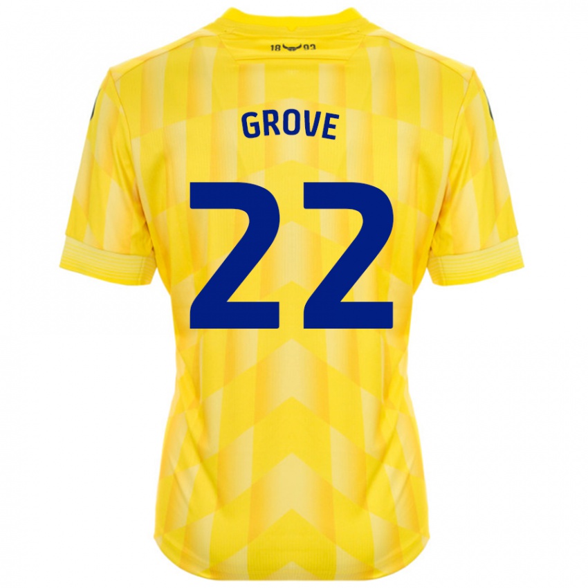 Niño Camiseta Jade Grove #22 Amarillo 1ª Equipación 2024/25 La Camisa Perú