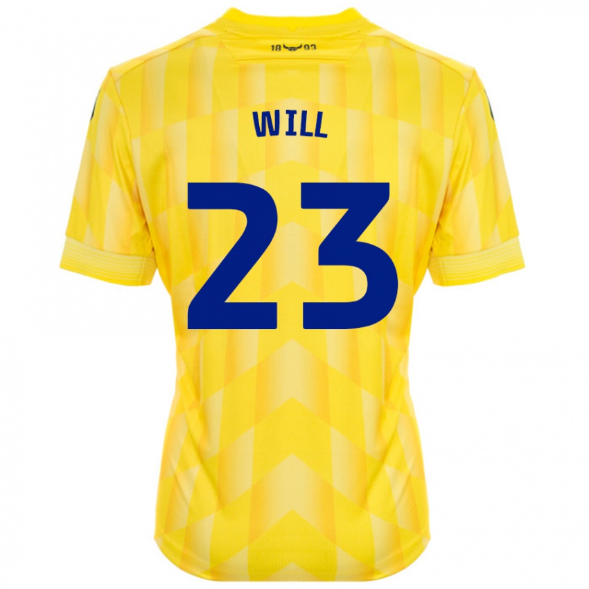 Niño Camiseta Merrick Will #23 Amarillo 1ª Equipación 2024/25 La Camisa Perú