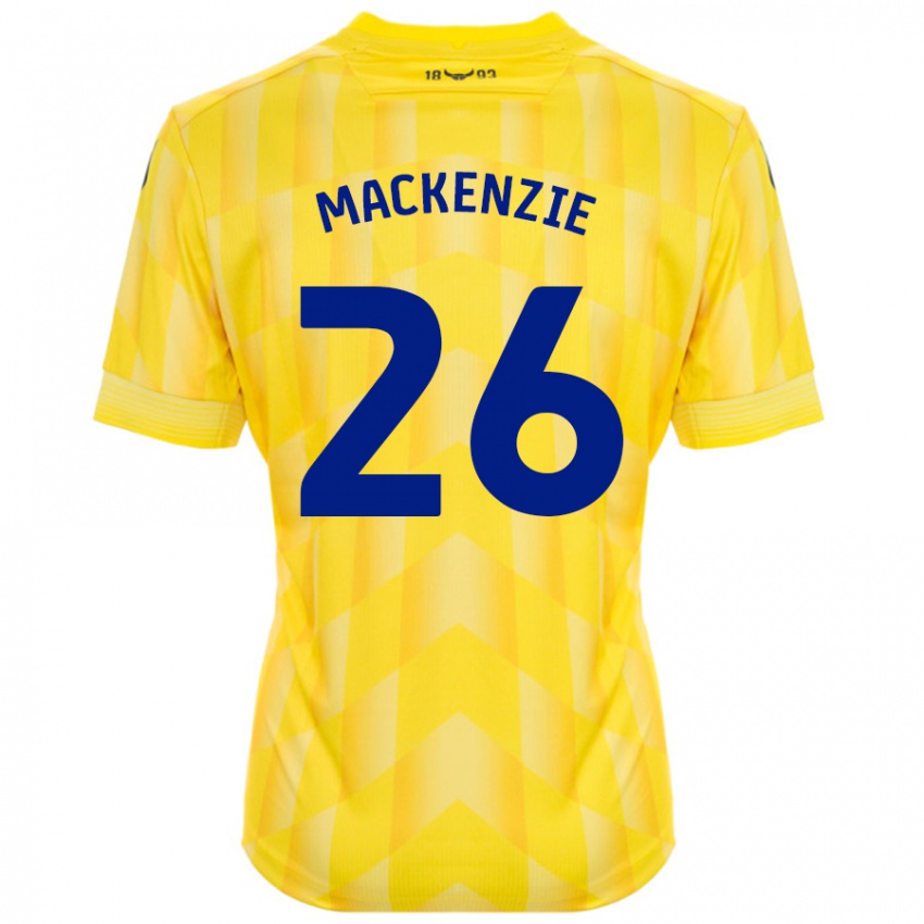 Niño Camiseta Hannah Mackenzie #26 Amarillo 1ª Equipación 2024/25 La Camisa Perú