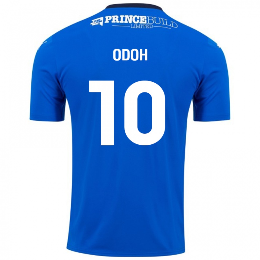 Niño Camiseta Abraham Odoh #10 Azul Blanco 1ª Equipación 2024/25 La Camisa Perú